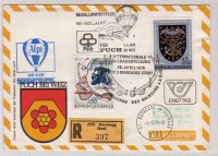 59. Ballonpost Puch bei Weiz 4.5.1978 OE-DZE-Alpi REKO Brief